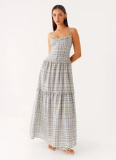 Hermie Midi Dress - Check