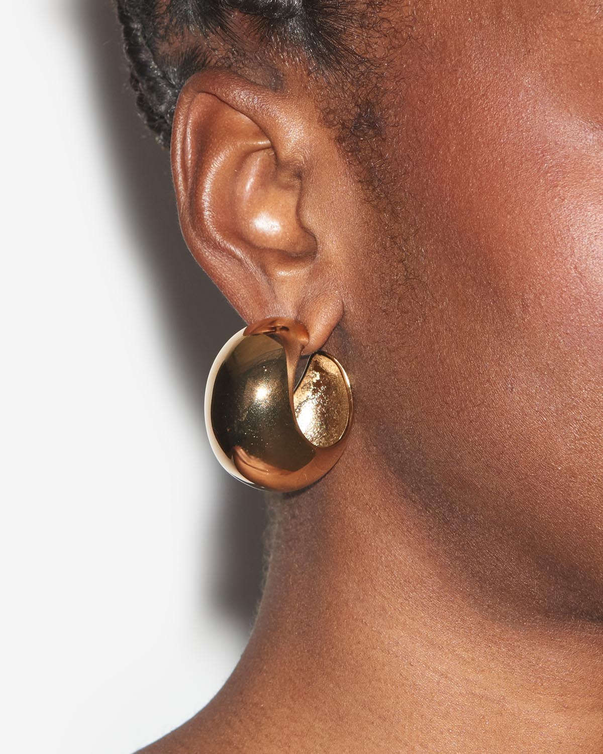 Shiny Crescent Earrings