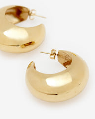 Shiny Crescent Earrings