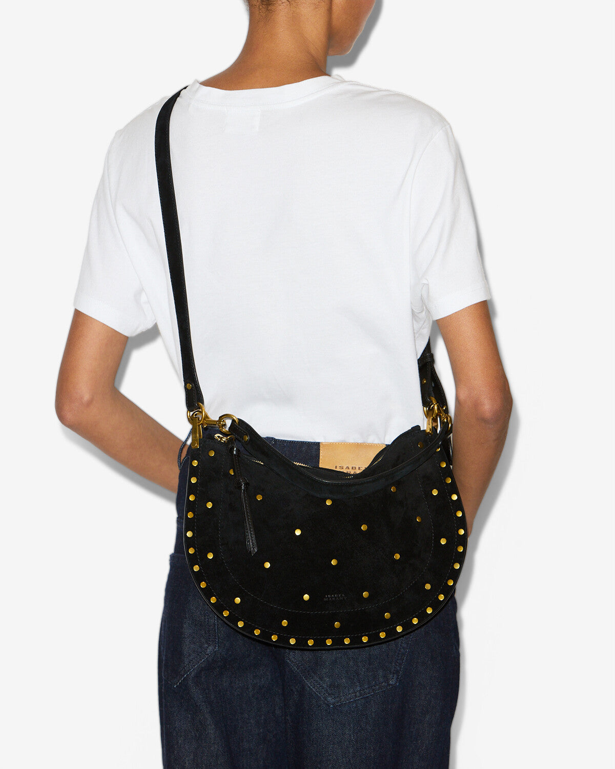 OSKAN SOFT ZIPPED BAG WITH STUDS