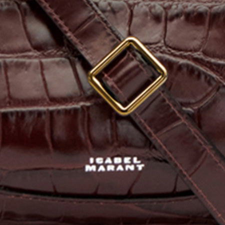 OSKAN MOON LEATHER CROCO BAG