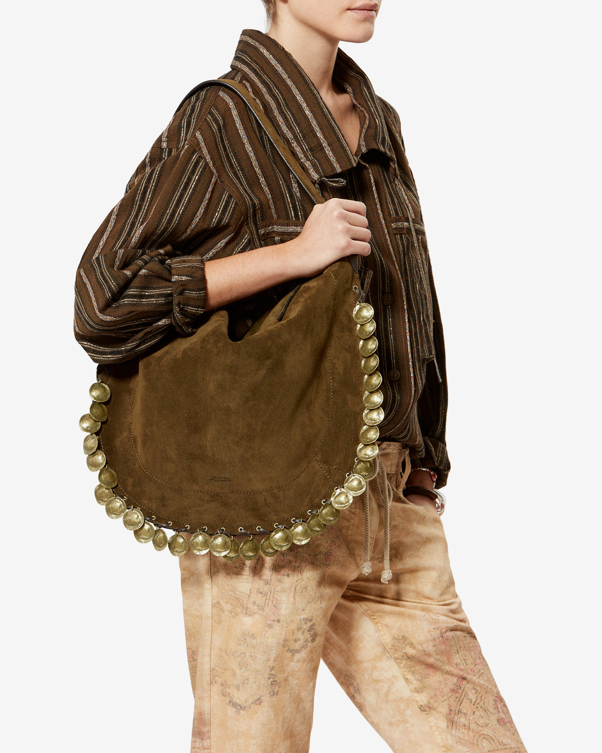 OSKAN HOBO SOFT BAG MEDALLIONS