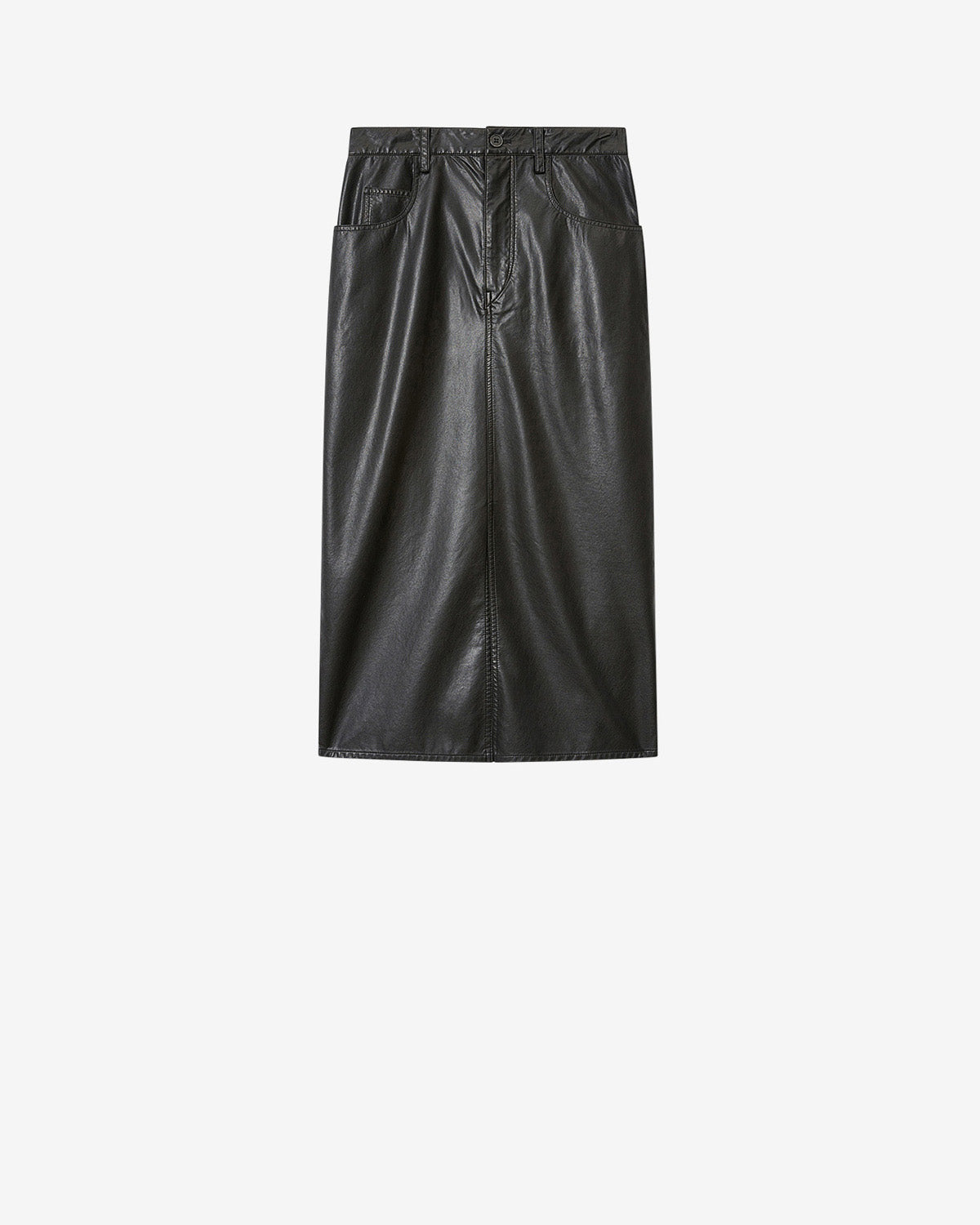 NILAURIA FAUX-LEATHER SKIRT