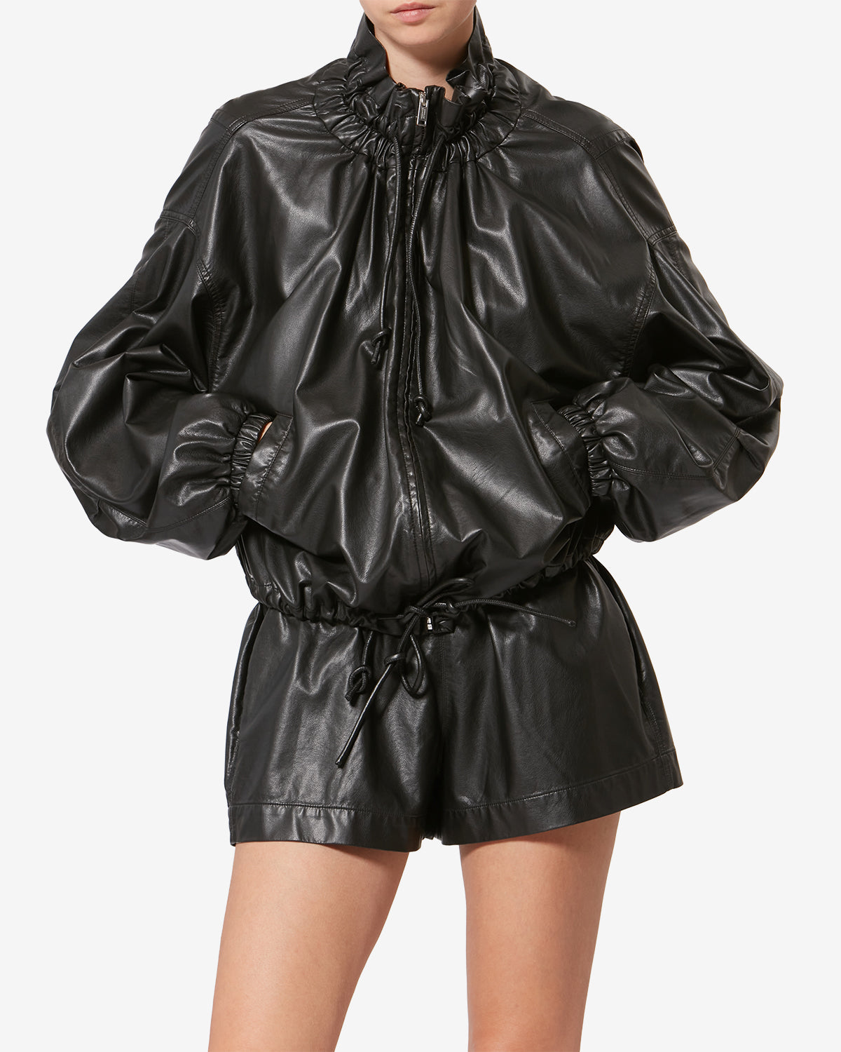 NEELA FAUX LEATHER JACKET