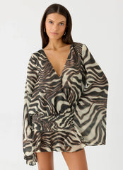 Elisana Mini Dress - Zebra