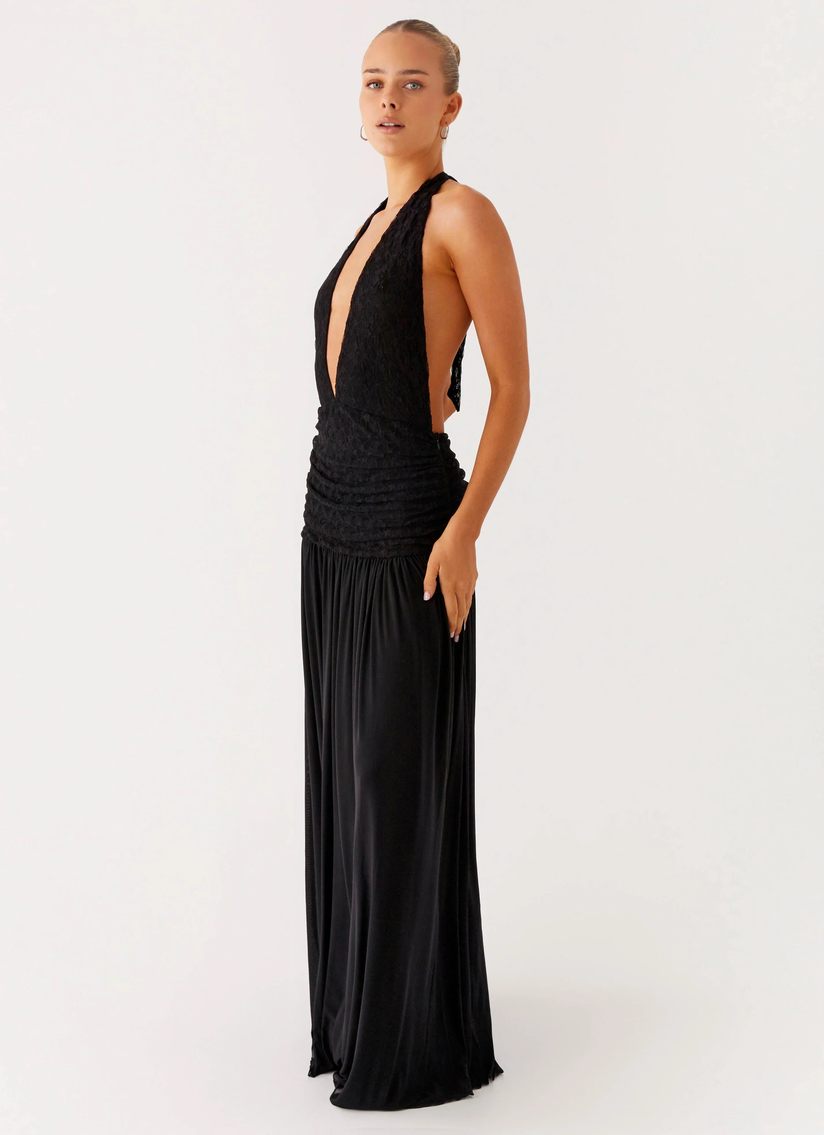 Full Attention Maxi Dress - Black