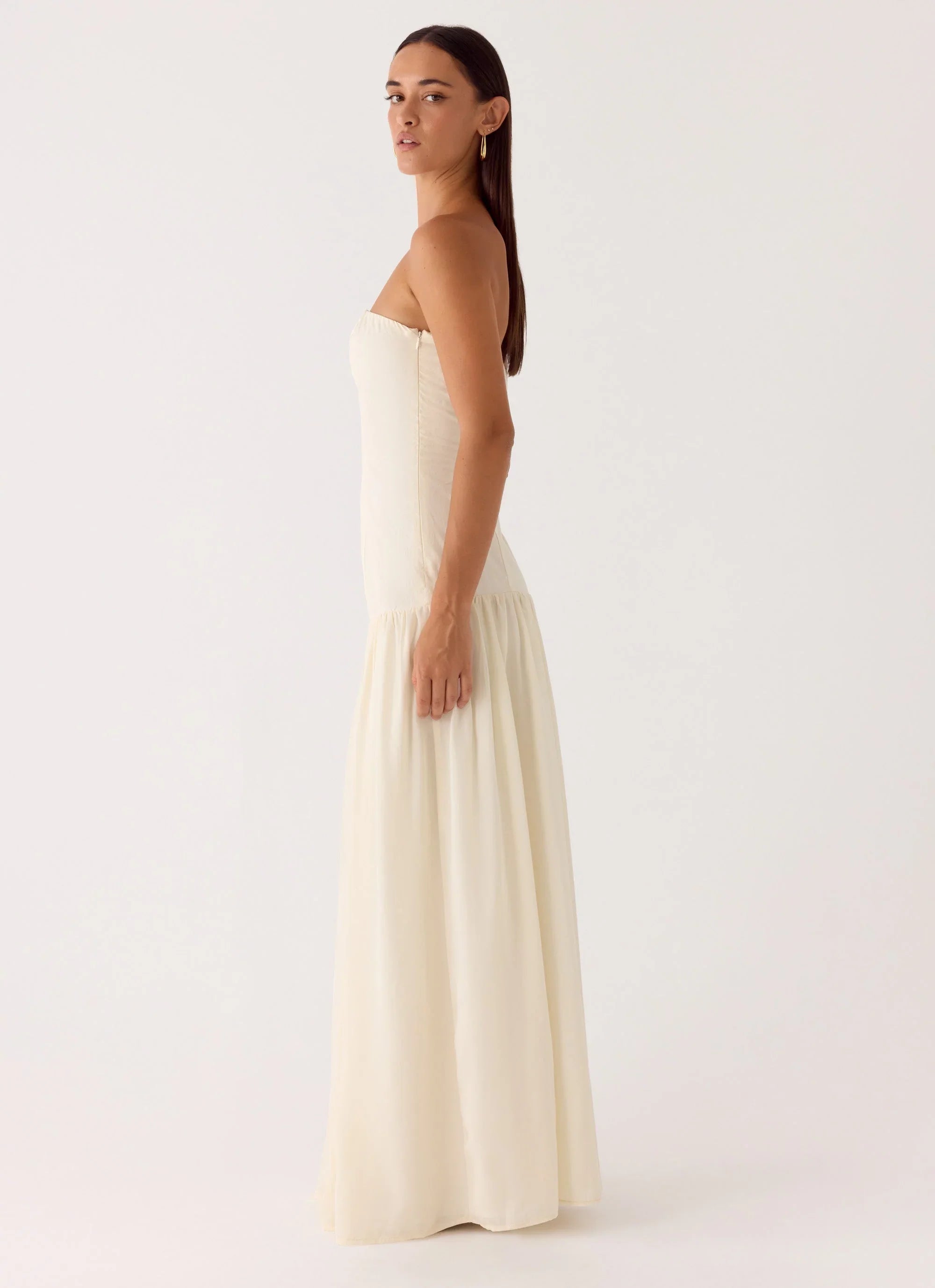 Slowing Tide Maxi Dress - Ivory
